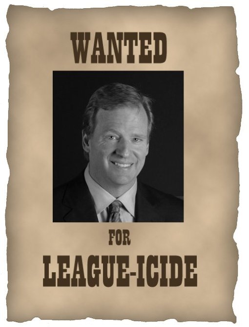 ROGER GOODELL WANTED POSTER