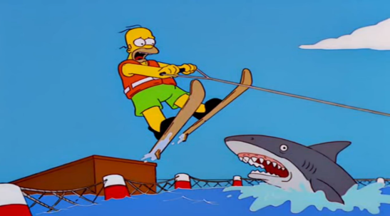 homer simpson jumping the shark